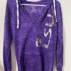 LSU hooded sweatshirt tunic